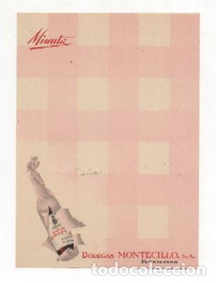 Commercial Letters: CARTA MINUTA SIN USO. PUBLICIDAD BODEGAS MONTECILLO S.A. FUENMAYOR CARTAMENU-022