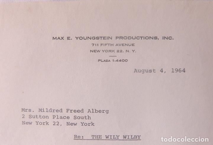 Cartas comerciales: Max E.Youngstein signed letter/1964 - Foto 5