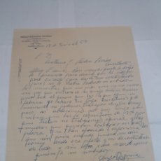 Cartas comerciales: CARTA COMERCIAL DIEGO REQUENA ALFARERÍA OLLAS Y CAZUELAS 1954. Lote 149461468