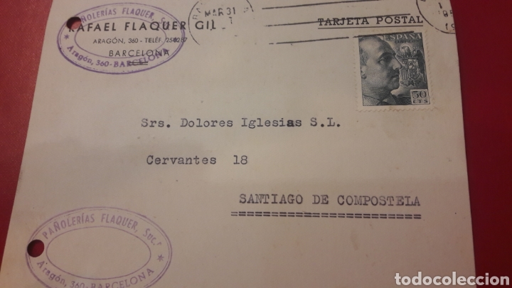 Cartas comerciales: 1955 Barcelona Pa&ntilde;olerias Flaquer - Foto 1