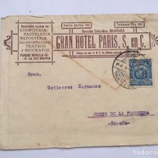 Cartas comerciales: ANTIGUO SOBRE CARTA GRAN HOTEL PARIS S EN C PRINCIPIO 1900
