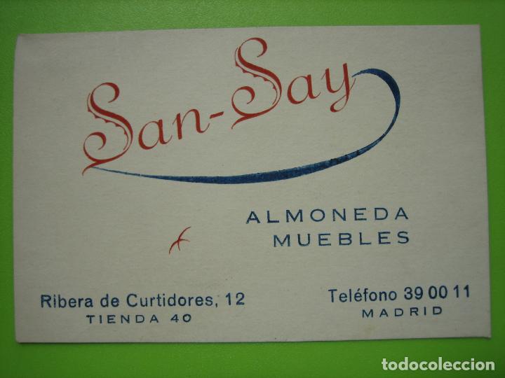 Lettere commerciali: Tarjeta con publicidad San-Say. Madrid