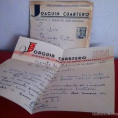 Cartas comerciales: FABRICA DE ALCOHOLES. MORATA DE JALÓN ( ZARAGOZA ) 1953. Lote 168714438