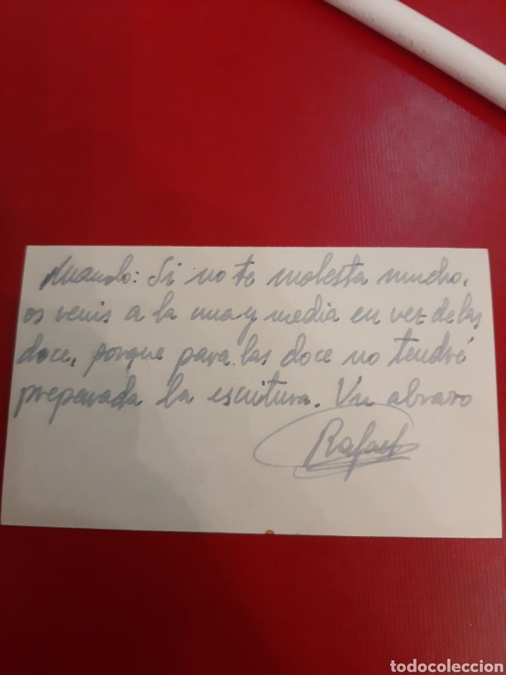 Cartas comerciales: Notario Rafael Molla Camba tarjeta - Foto 2