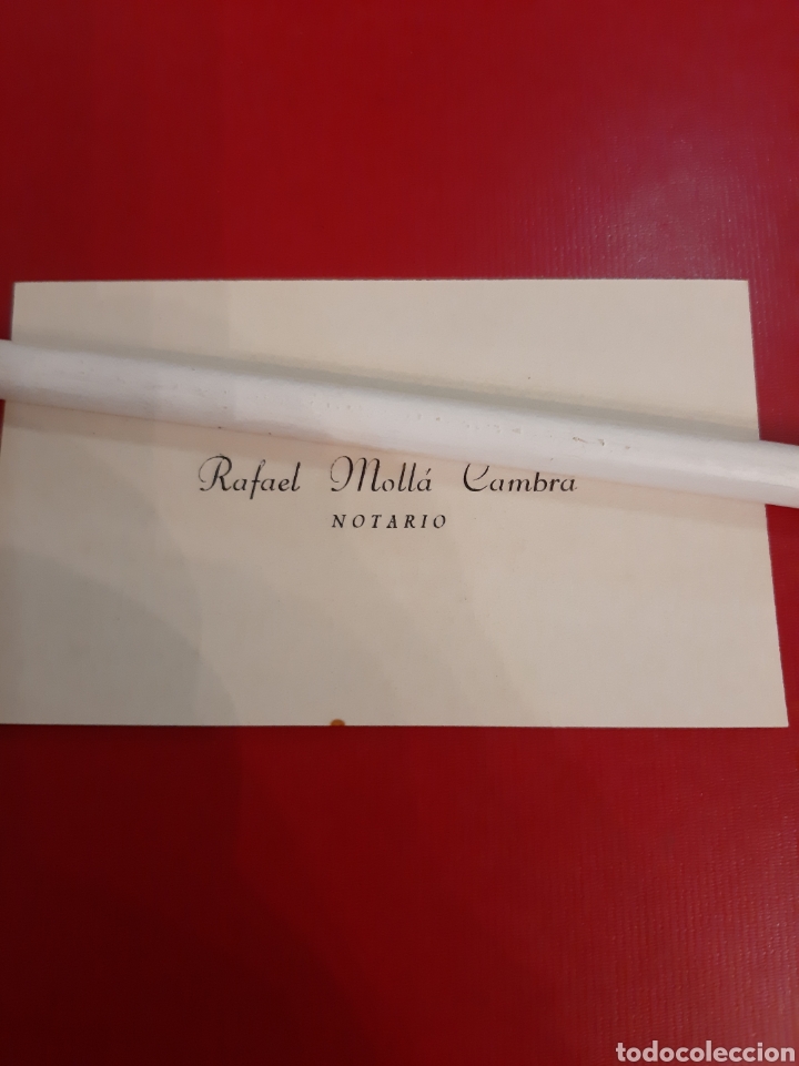 Cartas comerciales: Notario Rafael Molla Camba tarjeta - Foto 1