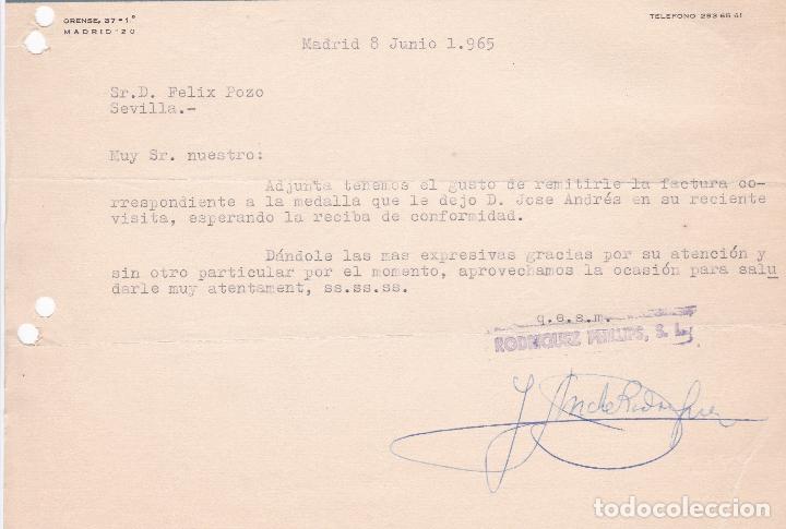 Cartas comerciales: Carta comercial. Rodriguez Phillips S.L. Joyeros. Madrid 1965