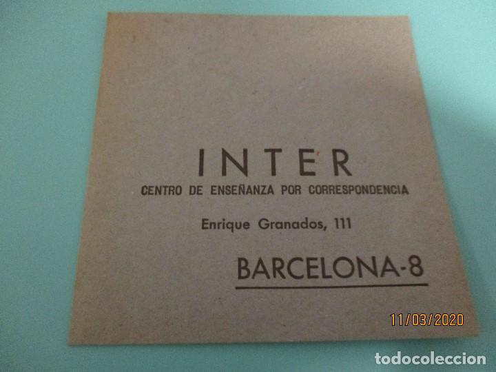 Lettres commerciales: ANTIGUO SOBRE DE CORRESPONDENCIA&nbsp; DE INSTITUTO INTER&nbsp;