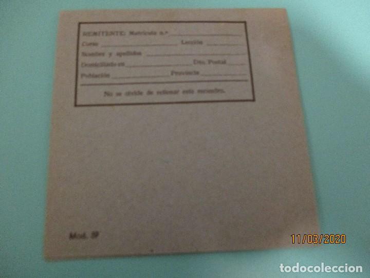 Cartas comerciales: ANTIGUO SOBRE DE CORRESPONDENCIA&nbsp; DE INSTITUTO INTER&nbsp; - Foto 2