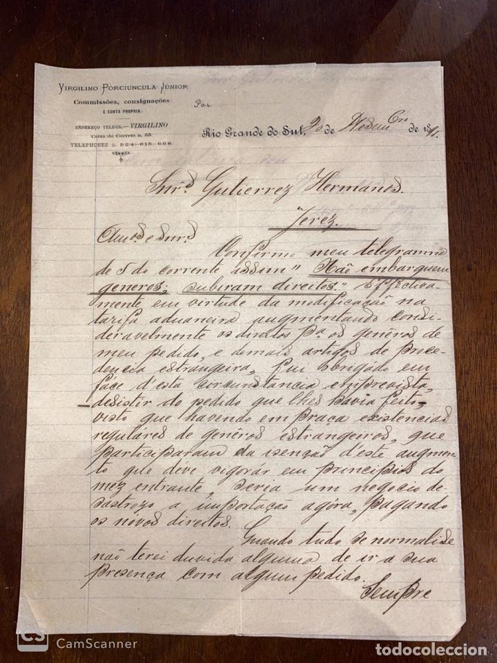 Lettere commerciali: CARTA COMERCIAL. JUAN ANTONIO CA&Ntilde;ADILLAS. GUTIERREZ HERMANOS. MEDELLIN. COLOMBIA. 1895. VER FOTOS