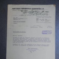 Cartas comerciales: MÉRIDA BADAJOZ LOTE 3 CARTAS COMERCIALES AÑO 1957 INDUSTRIAS FRIGORÍFICAS EXTREMEÑAS. Lote 198489896