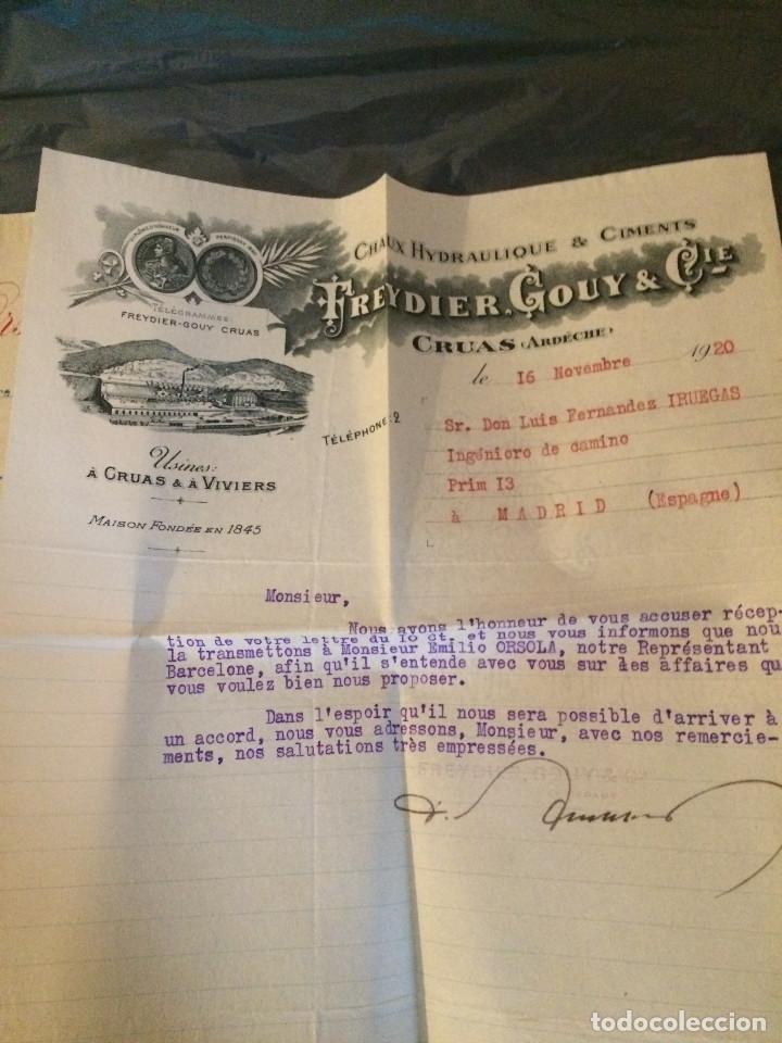 Cartas comerciales: FABRIQUE DE CIMENT PORTLAND 1918 - Foto 5