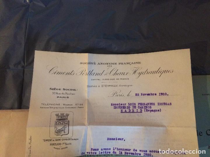 Cartas comerciales: FABRIQUE DE CIMENT PORTLAND 1918 - Foto 7