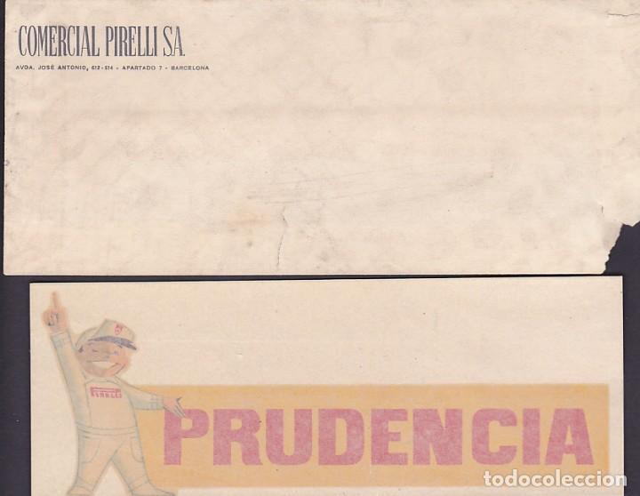 Cartas comerciales: sobre comercial y adhesivo pirelli - Foto 1