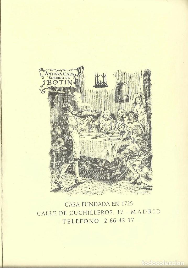 Commercial Letters: CARTA DEL RESTAURANTE - CASA SOBRINOS DE BOTIN FUNDADA EN 1.725 DESPLEGABLE EN 8 Pags.