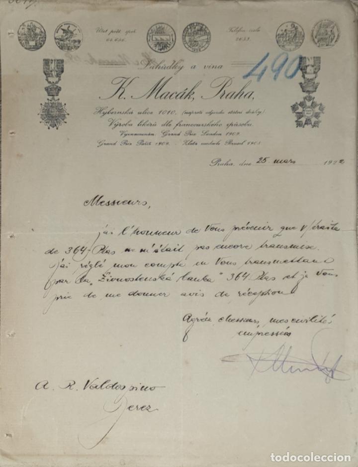 Lettres commerciales: carta comercial. K. Mac&aacute;k, Praha. Praha 1922