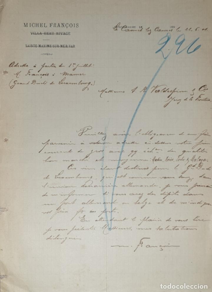 Lettres commerciales: Carta comercial. Michel Fran&ccedil;ois. 1917