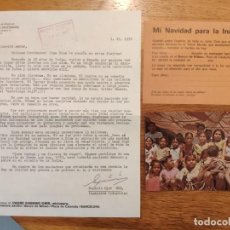 Cartas comerciales: NAVIDAD 1970 - CARTA, POSTAL Y AGUINALDO ESCUELAS SALESIANAS CON SELLO BANCO PASTOR * LA CORUÑA