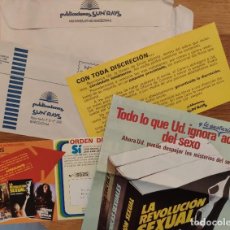 Cartas comerciales: LOTE DE PUBLICIDAD DE 1975 * LIBROS SOBRE SEXUALIDAD * PUBLICACIONES SUN'RAYS (BARCELONA)