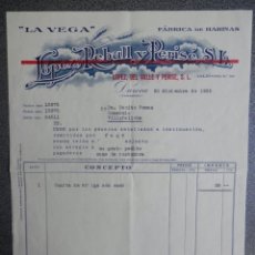 Cartas comerciales: DAROCA ZARAGOZA LOTE 3 CARTAS COMERCIALES AÑO 1935-36 HARINAS LA VEGA Y SARDINAS PRENSADAS A. SALZ. Lote 201370948