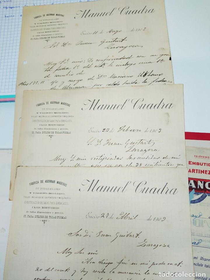 Cartas comerciales: LA RIOJA.LOTE DE 9 CARTAS COMERCIALES,DESDE 1903 HASTA 1954.INTERESANTES CON PAGARE ADJUNTO.