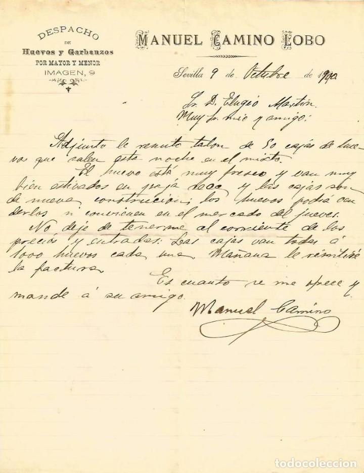 Lettres commerciales: CARTA 1900 SEVILLA A MADRID