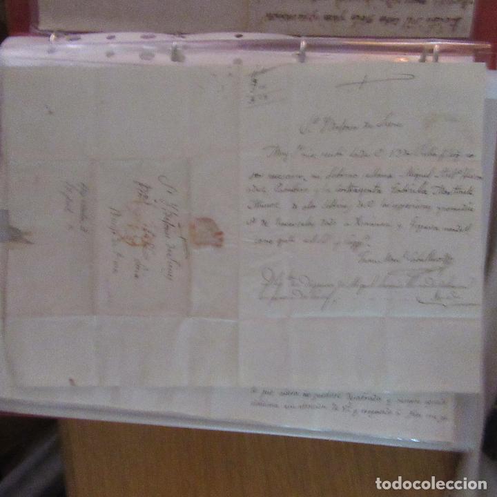 Gesch&auml;ftsbriefe: legajo muy antigua carta, sello correos a&ntilde;os 1800