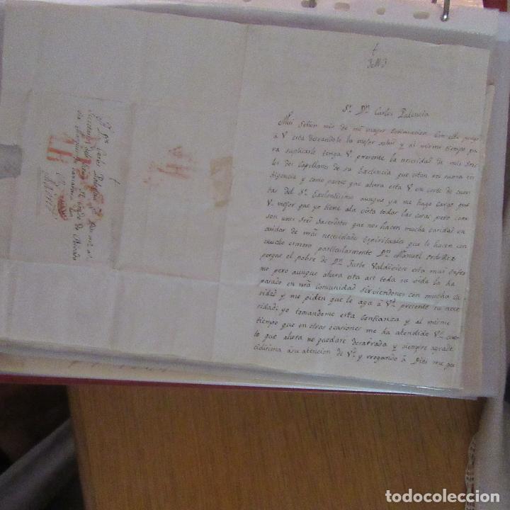 Gesch&auml;ftsbriefe: legajo muy antigua carta, sello correos a&ntilde;os 1800