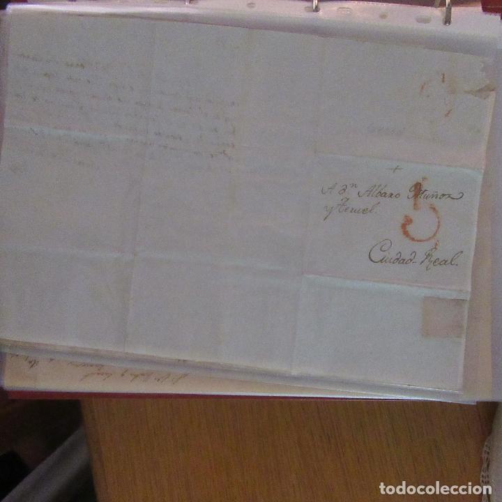 Gesch&auml;ftsbriefe: legajo muy antigua carta, sello correos a&ntilde;os 1800