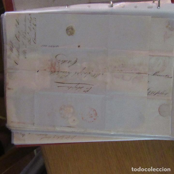 Gesch&auml;ftsbriefe: legajo muy antigua carta, sello correos a&ntilde;os 1800