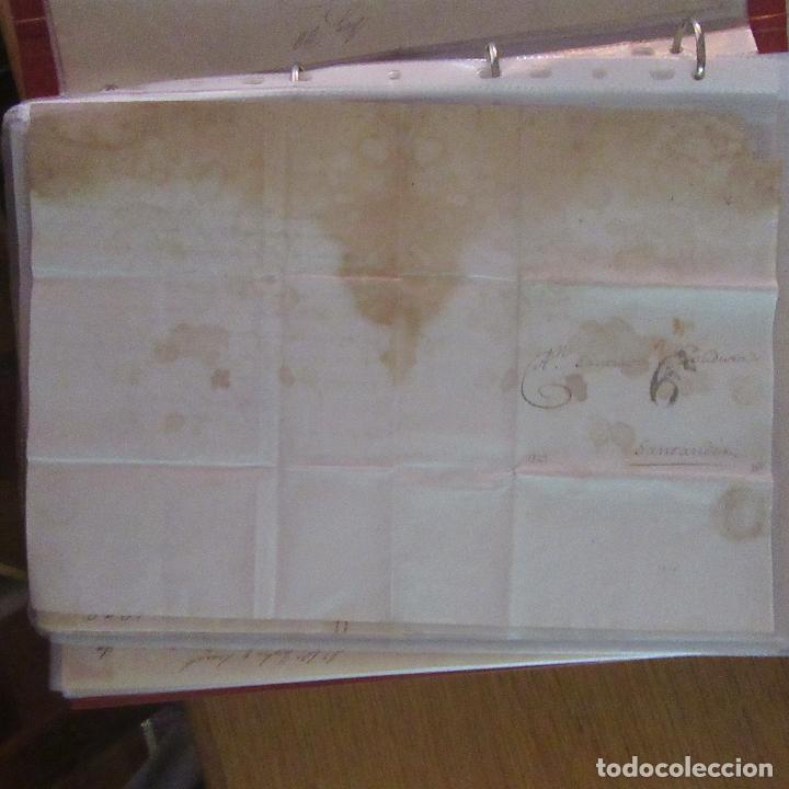 Gesch&auml;ftsbriefe: legajo muy antigua carta, sello correos a&ntilde;os 1800