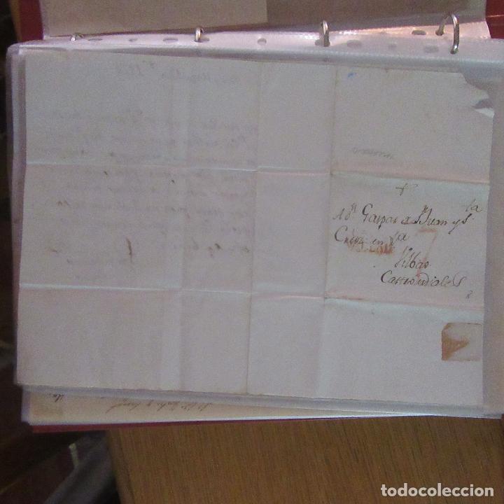 Gesch&auml;ftsbriefe: legajo muy antigua carta, sello correos a&ntilde;os 1800