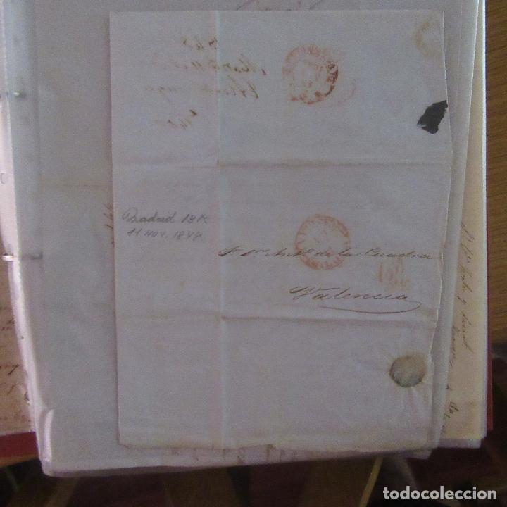Gesch&auml;ftsbriefe: legajo muy antigua carta, sello correos a&ntilde;os 1800