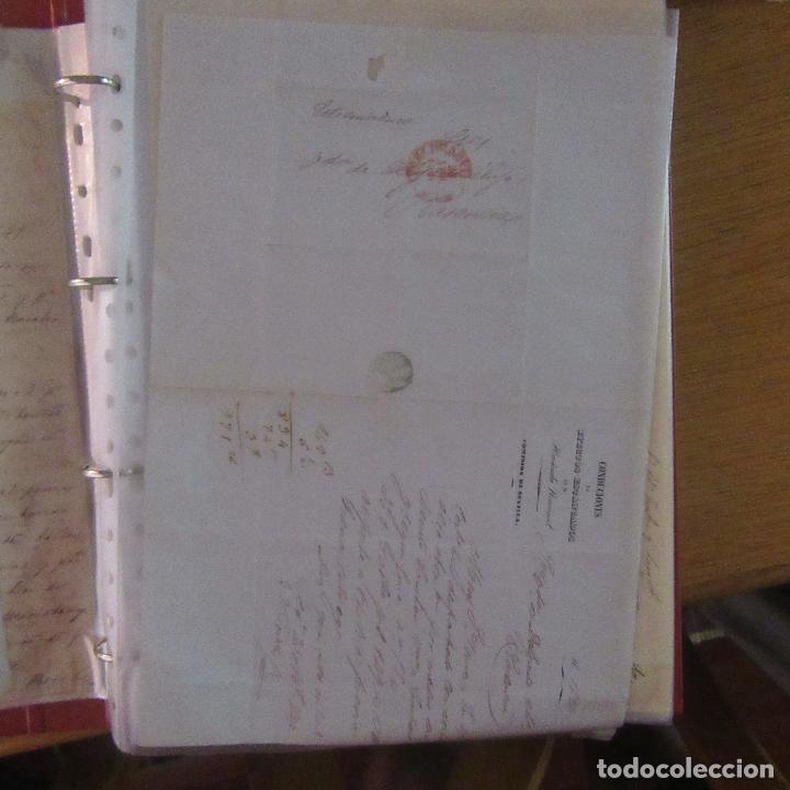 Gesch&auml;ftsbriefe: legajo muy antigua carta, sello correos a&ntilde;os 1800