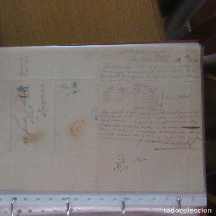 Gesch&auml;ftsbriefe: legajo muy antigua carta, sello correos a&ntilde;os 1800