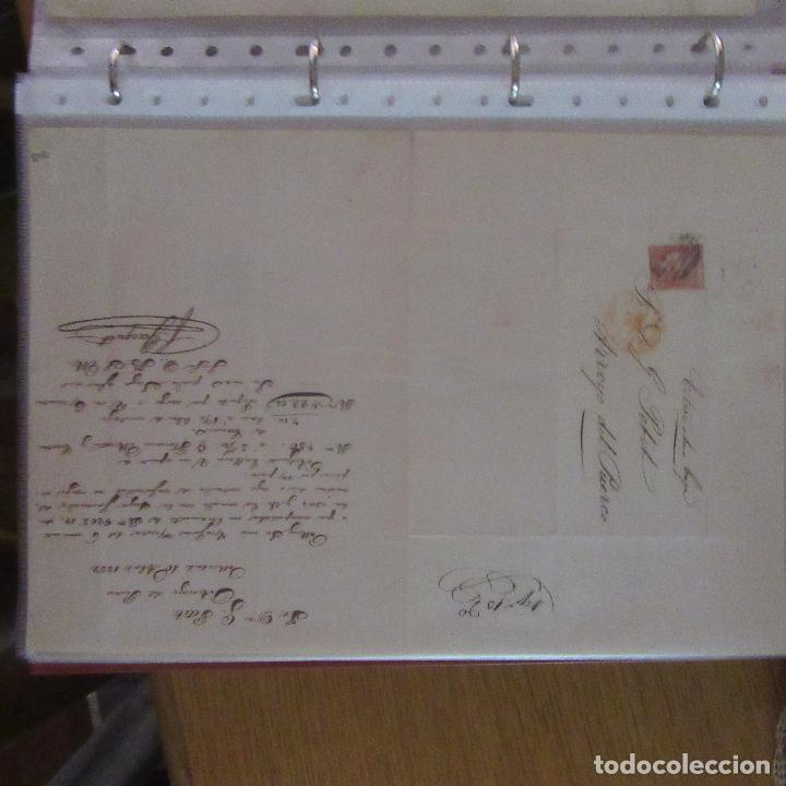 Gesch&auml;ftsbriefe: legajo muy antigua carta, sello correos a&ntilde;os 1800