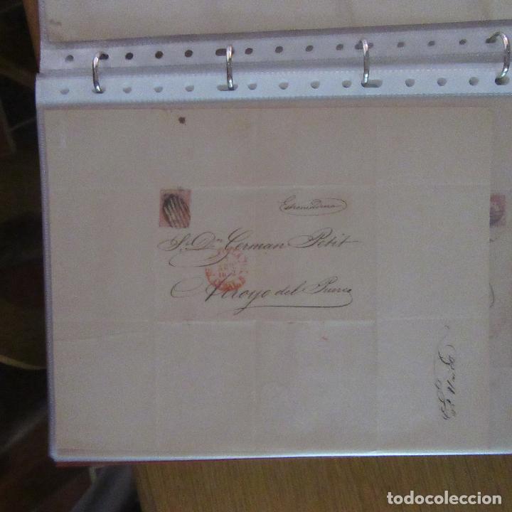 Gesch&auml;ftsbriefe: legajo muy antigua carta, sello correos a&ntilde;os 1800