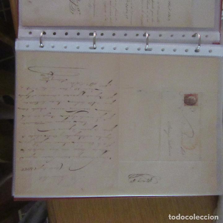 Gesch&auml;ftsbriefe: legajo muy antigua carta, sello correos a&ntilde;os 1800