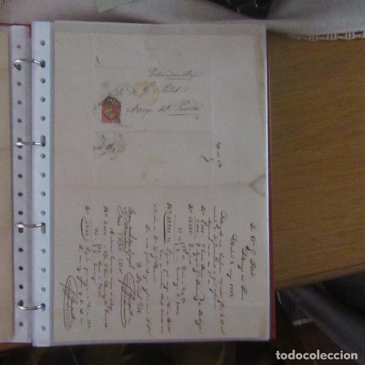 Gesch&auml;ftsbriefe: legajo muy antigua carta, sello correos a&ntilde;os 1800