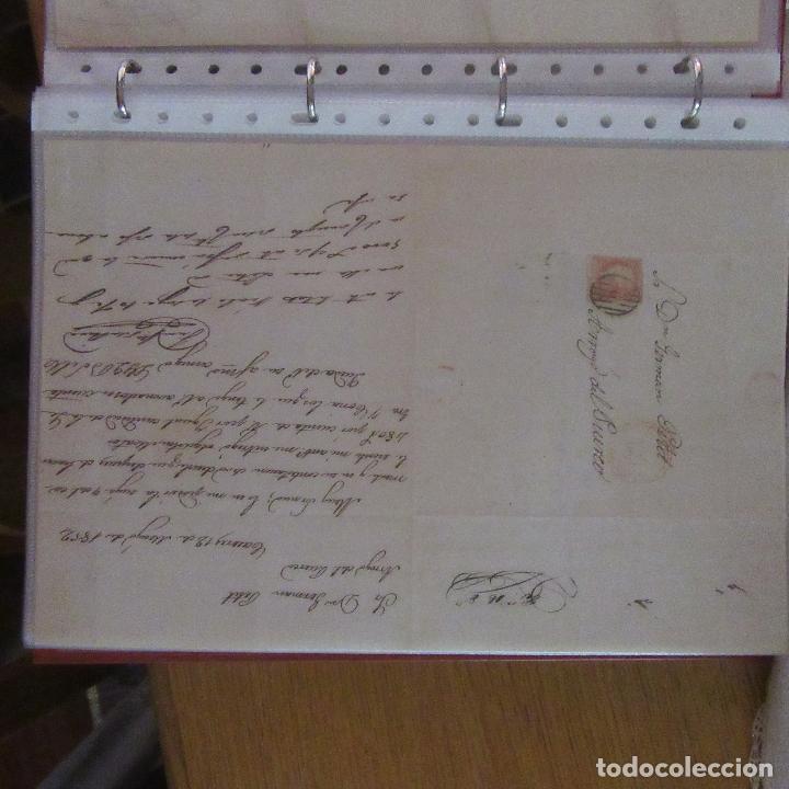 Gesch&auml;ftsbriefe: legajo muy antigua carta, sello correos a&ntilde;os 1800