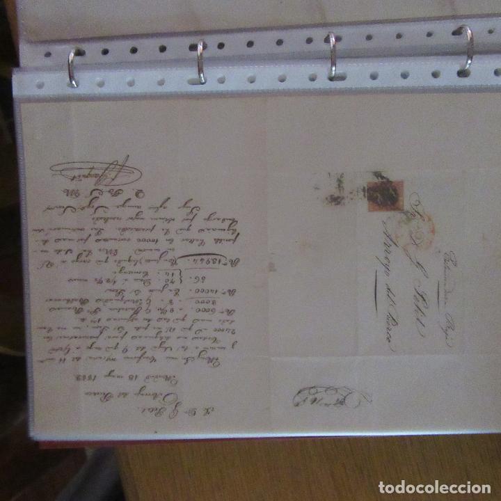 Gesch&auml;ftsbriefe: legajo muy antigua carta, sello correos a&ntilde;os 1800