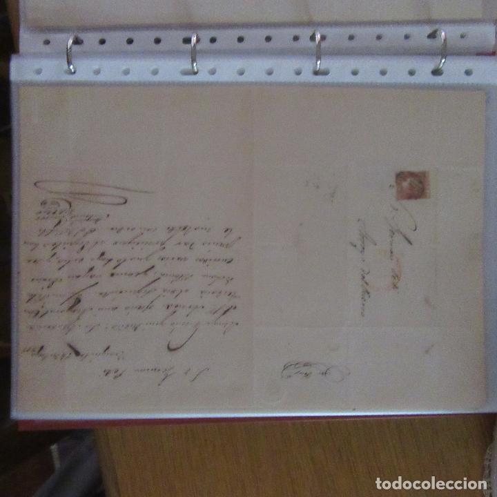 Gesch&auml;ftsbriefe: legajo muy antigua carta, sello correos a&ntilde;os 1800