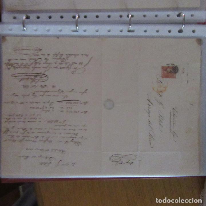 Gesch&auml;ftsbriefe: legajo muy antigua carta, sello correos a&ntilde;os 1800