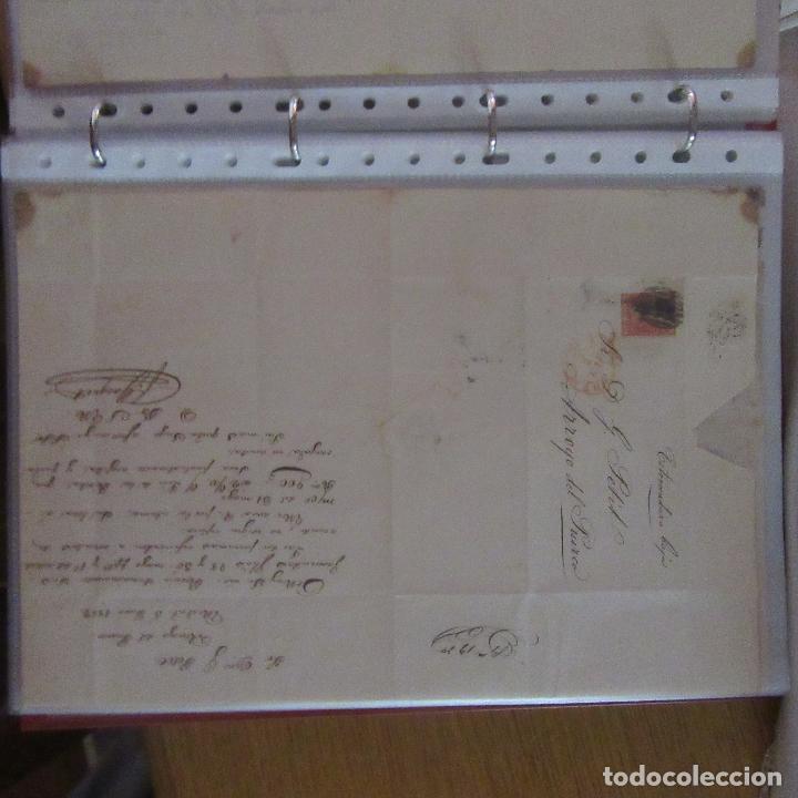 Gesch&auml;ftsbriefe: legajo muy antigua carta, sello correos a&ntilde;os 1800