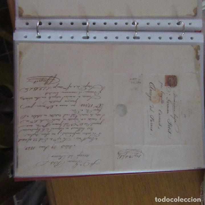 Gesch&auml;ftsbriefe: legajo muy antigua carta, sello correos a&ntilde;os 1800