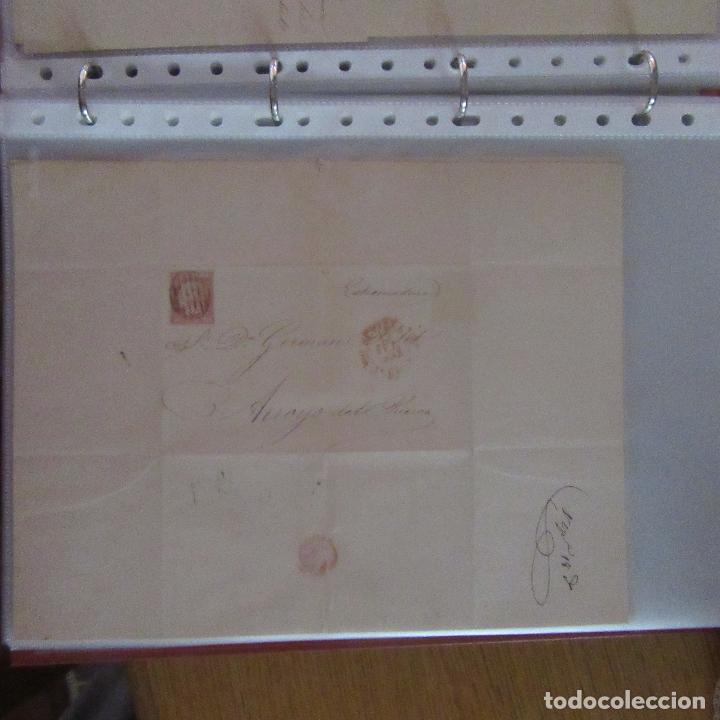 Gesch&auml;ftsbriefe: legajo muy antigua carta, sello correos a&ntilde;os 1800