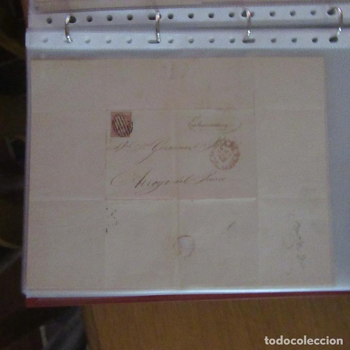 Gesch&auml;ftsbriefe: legajo muy antigua carta, sello correos a&ntilde;os 1800