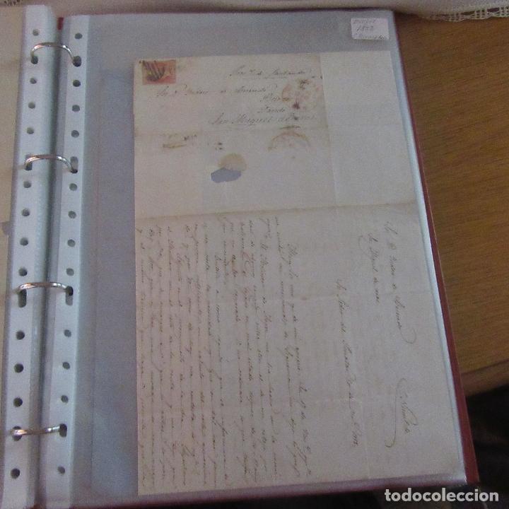 Commercial Letters: legajo muy antigua carta, sello correos a&ntilde;os 1800
