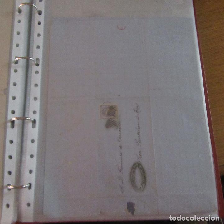 Commercial Letters: legajo muy antigua carta, sello correos a&ntilde;os 1800