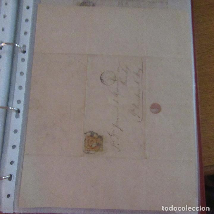 Commercial Letters: legajo muy antigua carta, sello correos a&ntilde;os 1800