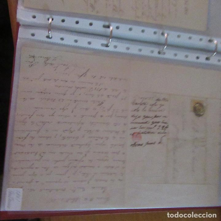 Commercial Letters: legajo muy antigua carta, sello correos a&ntilde;os 1800